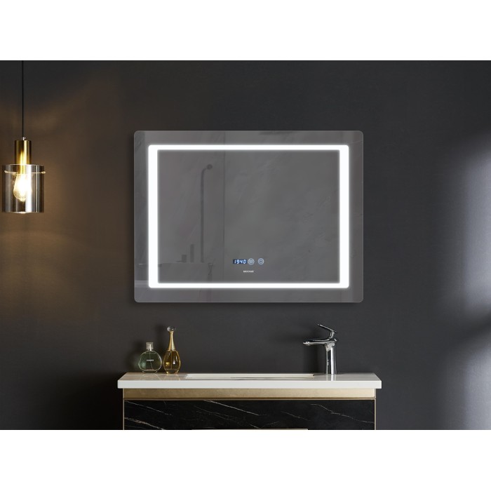 Дзеркало Mixxus STYLE MR03-90x70 з Led Touch, Anti-fog, димером, регулятором яскравості, годинником (MI6007) Дзеркало Mixxus STYLE MR03-90x70 з Led Touch, Anti-fog, димером, регулятором яскравості, годинником (MI6007)