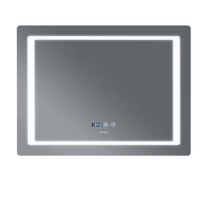 Дзеркало Mixxus STYLE MR03-90x70 з Led Touch, Anti-fog, димером, регулятором яскравості, годинником (MI6007) Дзеркало Mixxus STYLE MR03-90x70 з Led Touch, Anti-fog, димером, регулятором яскравості, годинником (MI6007)