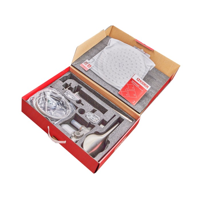Вбудована душова система Koer KI-66016-02 (з нерж. сталі) (Колір нерж) (KR4792) Вбудована душова система Koer KI-66016-02 (з нерж. сталі) (Колір нерж) (KR4792)