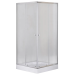 Душова кабіна з низьким піддоном Mixxus CUBIC SCT01-100x100x195-FB CHROME матове скло 4мм (MI6904)