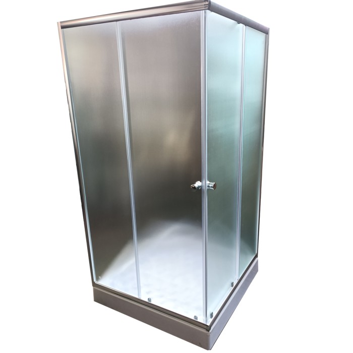 Душова кабіна з низьким піддоном Mixxus CUBIC SCT01-100x100x195-FB CHROME матове скло 4мм (MI6904) Душова кабіна з низьким піддоном Mixxus CUBIC SCT01-100x100x195-FB CHROME матове скло 4мм (MI6904)