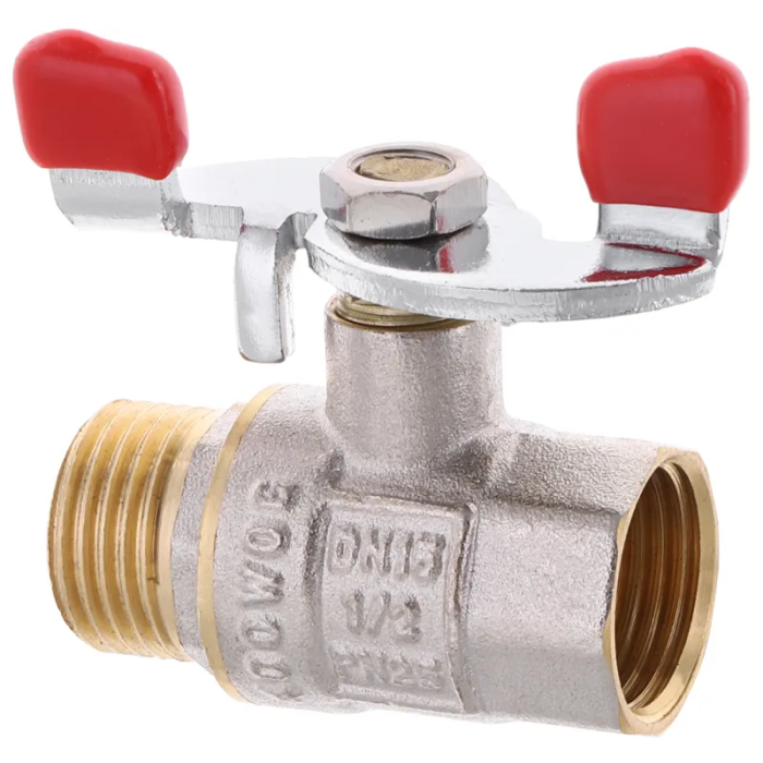 Кран кульовий Waterpro 1/2" ГШМ (сталева метелик) (WP2907) Кран кульовий Waterpro 1/2" ГШМ (сталева метелик) (WP2907)