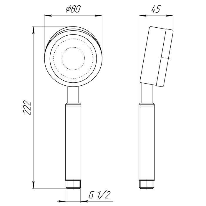 Душова лійка Globus Lux SUS-008H (7324900090) Душова лійка Globus Lux SUS-008H (7324900090)