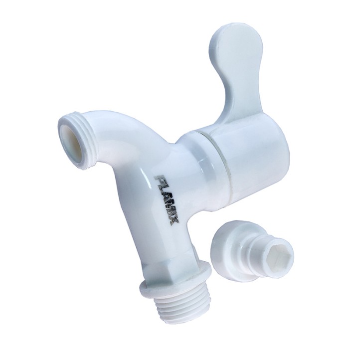 Кран для холодної води PVC (White) Plamix PVS-1/2" (PM0632) Кран для холодної води PVC (White) Plamix PVS-1/2" (PM0632)