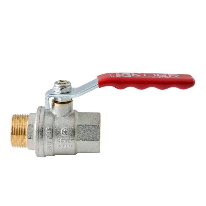 Кран кульовий ГШВ Koer Extreme KE.215-20 - 3/4" FM ручка "важіль" червона (KR5751) Кран кульовий ГШВ Koer Extreme KE.215-20 - 3/4" FM ручка "важіль" червона (KR5751)
