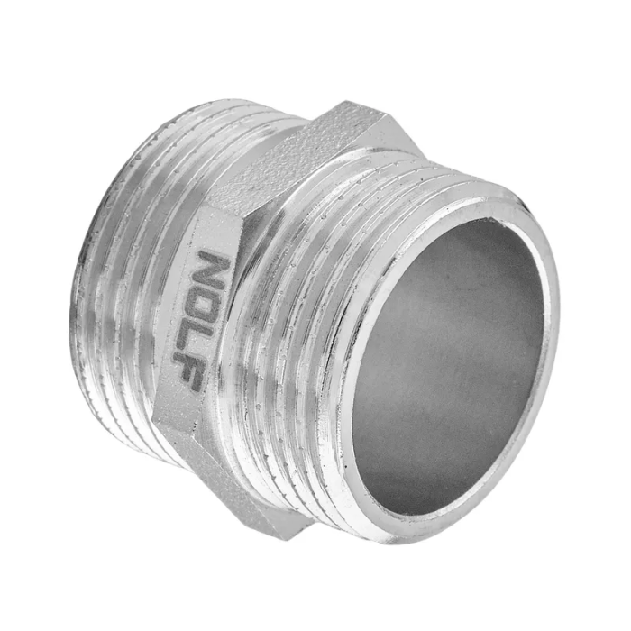 Ніпель Nolf NFC.N06-N-1/2'' нікельований (NF3078) Ніпель Nolf NFC.N06-N-1/2'' нікельований (NF3078)