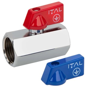 Кран кульовий "MINI" ITAL 1/2" ВВ хром {120}
