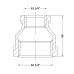 Муфта чавунна 1" 1/2х1" 1/4 ВР