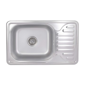 Кухонна мийка Brinex 6642 0,8 мм Satin (BRIN6642SAT08)