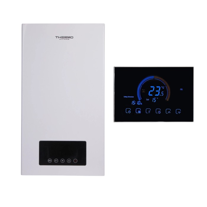 Комплексне рішення Thermo Alliance для котельні: електричний котел 8 кВт + провiдний термостат Wi-Fi Комплексне рішення Thermo Alliance для котельні: електричний котел 8 кВт + провiдний термостат Wi-Fi