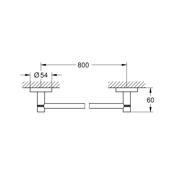 Тримач для рушників Grohe Essentials New (40386001) Тримач для рушників Grohe Essentials New (40386001)