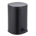 Відро для сміття з плавним закриттям овальне Zerix Prime-TC0105 Black 5л колір чорний (ZX5902)