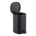 Відро для сміття з плавним закриттям овальне Zerix Prime-TC0105 Black 5л колір чорний (ZX5902)