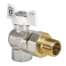 Кран з американкою 3/4" (Koer KR.228.W) кутовий білий (KR0100)