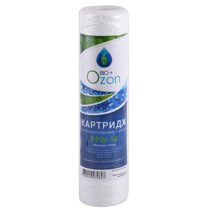 Картридж шнурковий NEW OZON Bio+, PPW-10 (5 мкм) Картридж шнурковий NEW OZON Bio+, PPW-10 (5 мкм)