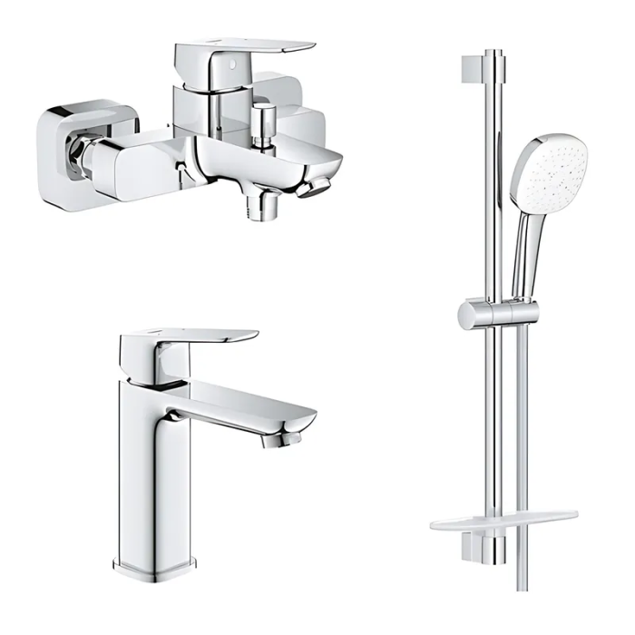 Комплект змішувачів для ванни Grohe Cubeo (UA125246M) Комплект змішувачів для ванни Grohe Cubeo (UA125246M)