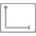 Штанга для шторки кутова Mixxus CRA-A-90x90 90x90cm (алюміній) (AC3591)