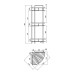 Полиця кутова Lidz Oreo 0606 3 ярусна LDORE0606CRM32484 Chrome