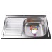 Мийка кухонна накладна прямокутна 800х500х180 Decor Right MR 8050 R D  Mira