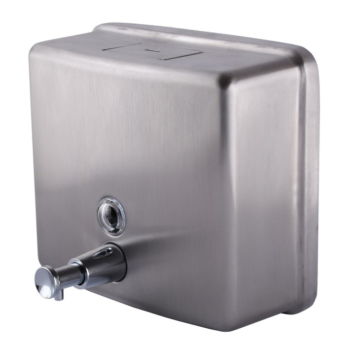 Дозатор рідкого мила HOTEC 13.115-1,2L горизонтальний 1200мл,(158*180*69мм)Stainless Steel SUS304 Дозатор рідкого мила HOTEC 13.115-1,2L горизонтальний 1200мл,(158*180*69мм)Stainless Steel SUS304