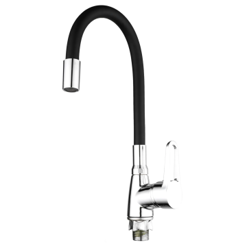 Змішувач для кухні Mixxus Elba 014 (Nut) Refl.Black. (без підведення) (MI6306)