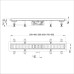 Душовий трап ITAL IT13-FT10/600, 600х70х67мм