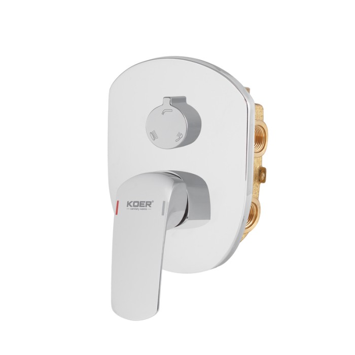 Вбудована душова система із змішувачем Koer KB-64008-01 (Колір хром) (KR3476)