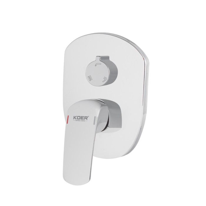 Вбудована душова система із змішувачем Koer KB-64008-01 (Колір хром) (KR3476)