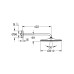 Верхній душ з настінним кронштейном Grohe Rainshower Mono (26557000)