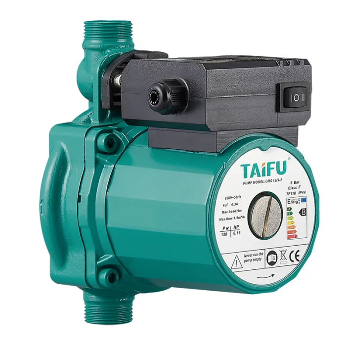 Насос підвищення тиску Taifu GRS 12/9-Z Н=9М, Q=2кбМ, P=120Вт, 3/4" (TF0049) Насос підвищення тиску Taifu GRS 12/9-Z Н=9М, Q=2кбМ, P=120Вт, 3/4" (TF0049)
