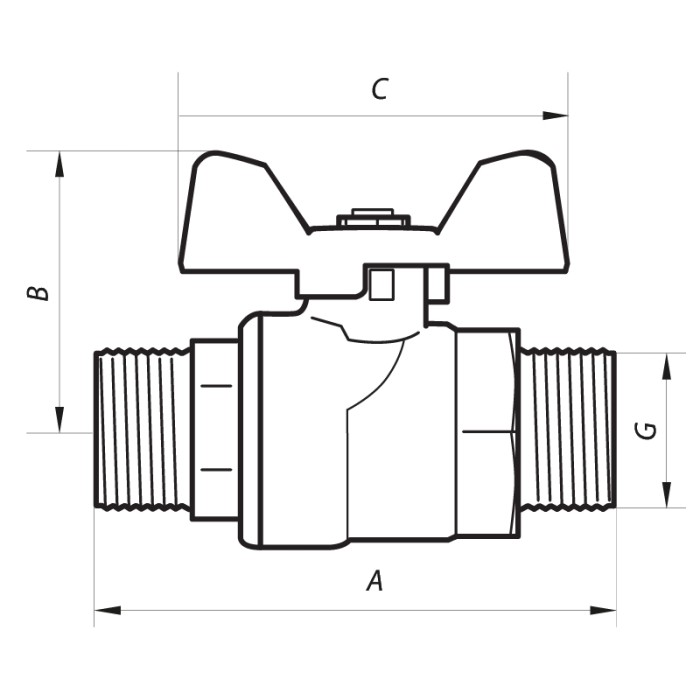 Кран кульовий 1/2" ШШМ (NF.731) Nolf (NF2954) Кран кульовий 1/2" ШШМ (NF.731) Nolf (NF2954)