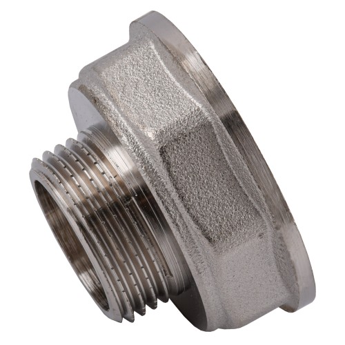 Перехідник редукційний 1 1/2″х1″ВЗ нікельований восьмигранний NK753O OPTIMUM