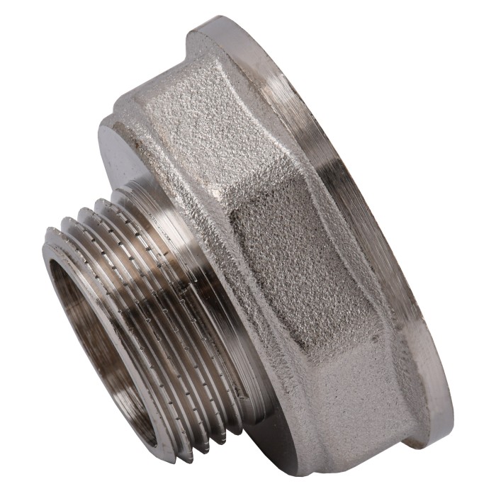 Перехідник редукційний 1 1/2″х1″ВЗ нікельований восьмигранний NK753O OPTIMUM Перехідник редукційний 1 1/2″х1″ВЗ нікельований восьмигранний NK753O OPTIMUM