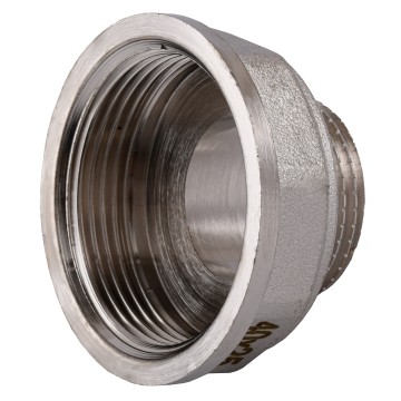 Перехідник редукційний 1 1/2″х1″ВЗ нікельований восьмигранний NK753O OPTIMUM