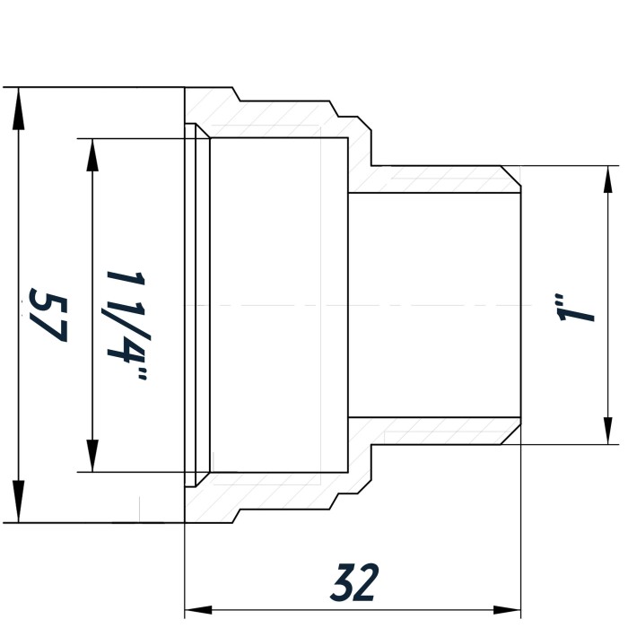 Перехідник редукційний 1 1/2″х1″ВЗ нікельований восьмигранний NK753O OPTIMUM Перехідник редукційний 1 1/2″х1″ВЗ нікельований восьмигранний NK753O OPTIMUM
