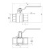 Кран кульовий Thermo Alliance Forte 1 1/2" ВР для води (ручка) SF600W40