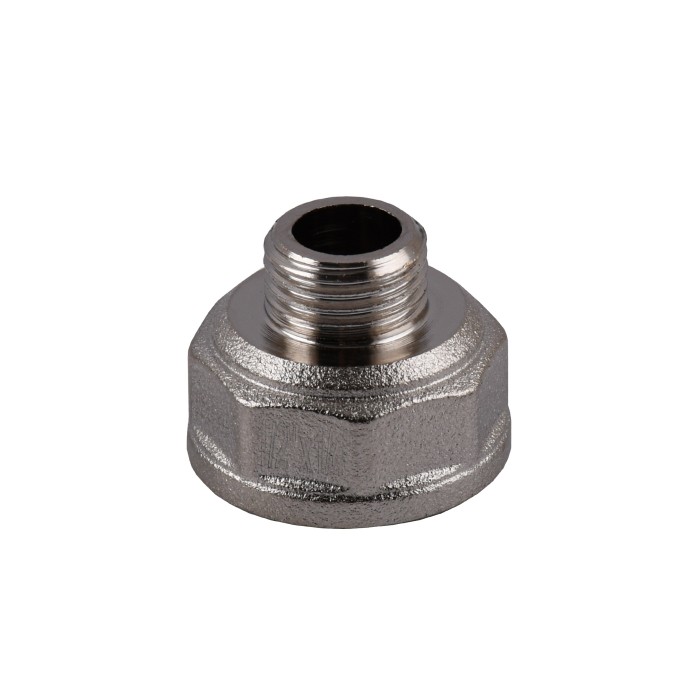 Перехідник редукційний 1/2″х1/4″ВЗ нікельований восьмигранний NK313O OPTIMUM Перехідник редукційний 1/2″х1/4″ВЗ нікельований восьмигранний NK313O OPTIMUM