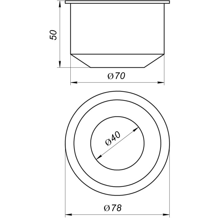 Редукція гумова VSplast 70/40 (чорна) Редукція гумова VSplast 70/40 (чорна)