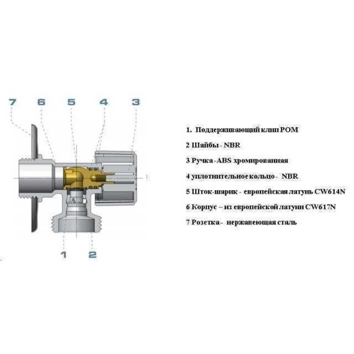 Кран кульовий кутовий ARCO 1/2″х 3/4″ NOVFR729 Кран кульовий кутовий ARCO 1/2″х 3/4″ NOVFR729