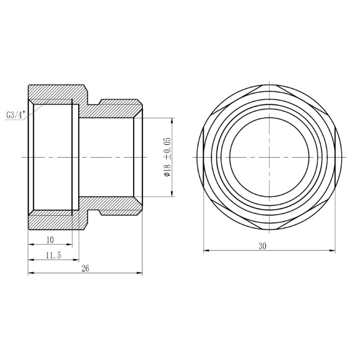 Муфта обтискна Thermo Alliance Forte 20х3/4" В SF171W2020 Муфта обтискна Thermo Alliance Forte 20х3/4" В SF171W2020