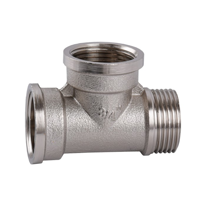 Трійник 3/4″ВВЗ нікельований NT444S OPTIMUM Трійник 3/4″ВВЗ нікельований NT444S OPTIMUM