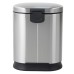Відро для сміття з плавним закриттям овальне Mixxus Premium Strong-TC0120 SS Color 20л колір наржавійка (MI7081)