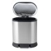 Відро для сміття з плавним закриттям овальне Mixxus Premium Strong-TC0120 SS Color 20л колір наржавійка (MI7081)