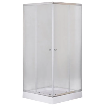 Душова кабіна з низьким піддоном Mixxus CUBIC SCT01-90x90x195-FB CHROME матове скло 4мм (MI6903)