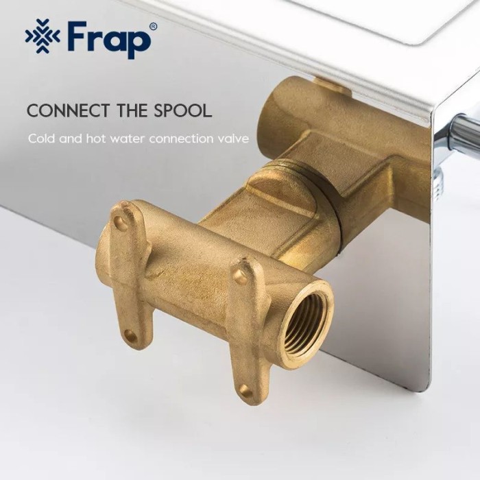 Гігієнічний душ Frap F7516 з паперотримачем та поличкою, хром Гігієнічний душ Frap F7516 з паперотримачем та поличкою, хром