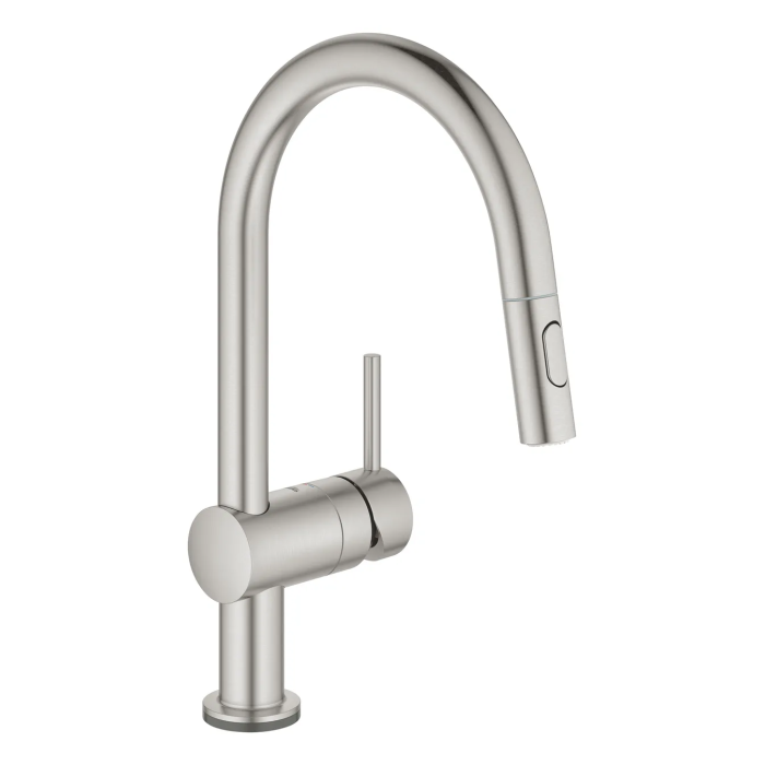 Сенсорний змішувач для кухні з висувним виливом Grohe Minta Touch (31358DC2) Сенсорний змішувач для кухні з висувним виливом Grohe Minta Touch (31358DC2)