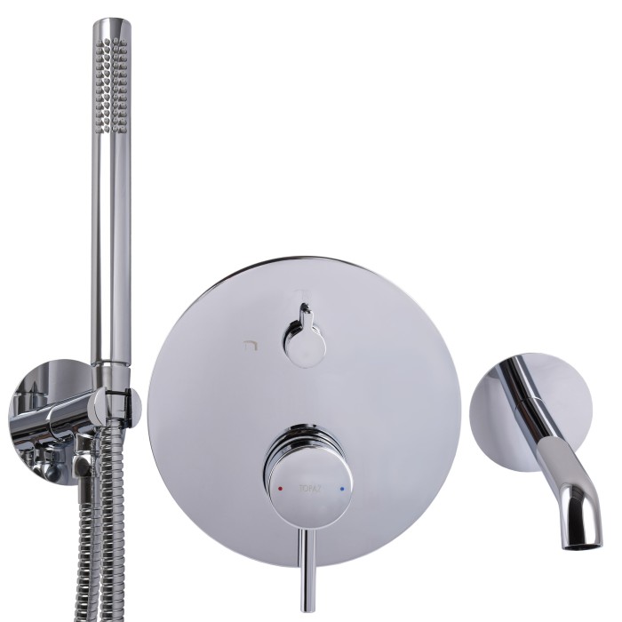 Змішувач для ванни вбудований TOPAZ LOFT TLF 32202-H39-C Змішувач для ванни вбудований TOPAZ LOFT TLF 32202-H39-C