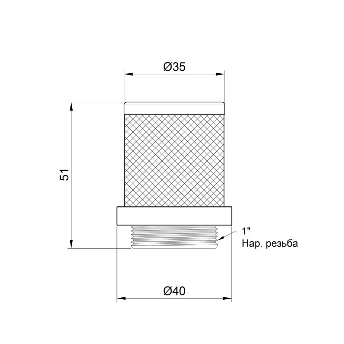 Сітка зворотного клапана Thermo Alliance Standart 1" SD245W25 Сітка зворотного клапана Thermo Alliance Standart 1" SD245W25