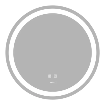 Дзеркало Zerix Solo MC01-60 з LED Touch, Anti-fog, димером, регулятором яскравості (ZX6063)
