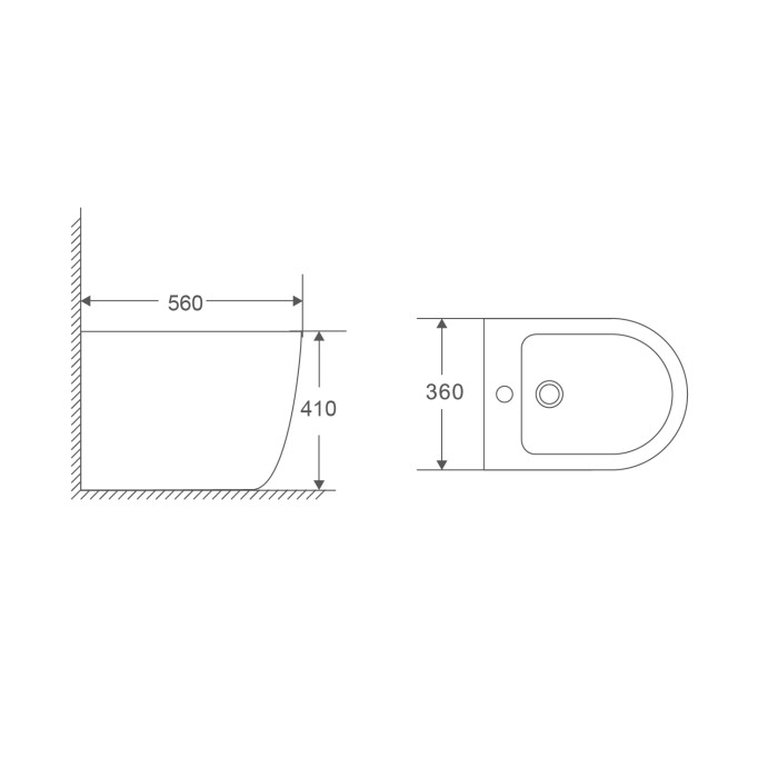 Біде підлогове Mixxus Premium ELLIPSE-0601 580х360х410mm (MP6594) Біде підлогове Mixxus Premium ELLIPSE-0601 580х360х410mm (MP6594)